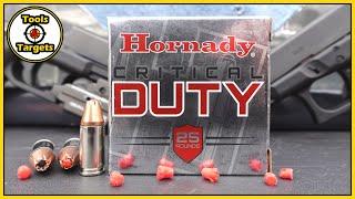 Did DUTY Do It Too?...NO INSERT! Hornady Critical Duty 9MM Self-Defense AMMO Ballistic Gel Test!