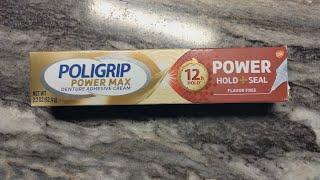 Poligrip PowerMax Review #poligrip #dentures #denturewearers #dentureadhesive #eatingwithdentures