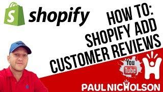 How To: Shopify Add Customer Product Reviews