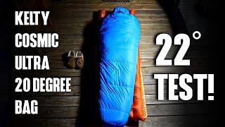 Kelty Cosmic Ultra 20° Down Sleeping Bag (22° Test!)