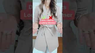 How to look slimmer | How to look slimmer in clothes | How to look slim in dress #stylingtips #slim