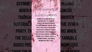Asymmetric Information financial glossary #music Nickleback Rockstar