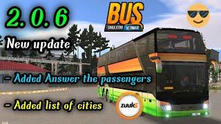 Bus simulator ultimate - New update 2.0.6 - New features and details|Mobile gameplay @OnroadGames