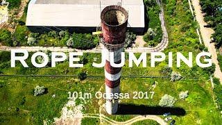 Rope Jumping 101 m Odessa 4K extreme AeroOdessa.ua