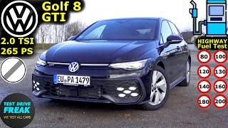 2024 VW Golf 8 GTI Facelift 265 PS  Test Drive, Fuel Consumption & Performance