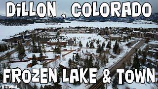 Dillon Colorado 4K / Frozen Lake & Town  (DJI Mavic Air 2S Drone Footage) Beautiful Colorado!!!