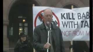 Liberal MPP Joe Dickson - petition presentation - Defund Abortion Rally 2013