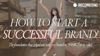 How to start a SUCCESSFUL Small Business!  | Tips that helped me start my MULTI 6-FIGURE Brand!