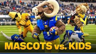 Mascots vs. Kids Full Game Replay | Rampage + Friends HURDLE, TRUCK, & PANCAKE Peewee Football Team