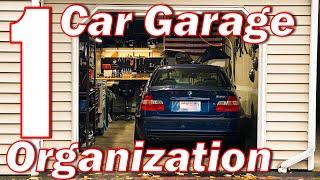 How I Organized and Work out of a Single Car Garage | Garage Tour 2021