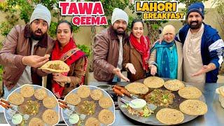 BaBa Made Tawa Qeema For Family!  | Winter Special Lahori Breakfast | BaBa Food RRC Vlogs