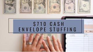 $710 CASH ENVELOPE STUFFING | OCTOBER  PAYCHECK 1 CASH STUFFING