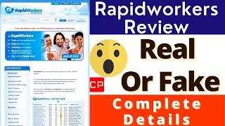 Rapidworkers payment proof | Rapidworkers Review | Rapidworkers Fake or Real | Rapidworkers Reviews