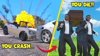 YOU CRASH = YOU DIE!! (GTA 5 Mods)