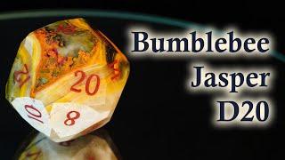 Forging the Sun: D20 Dice from Bumblebee Jasper!