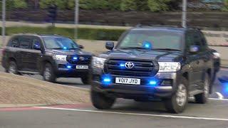 COUNTER TERRORISM TEAM CONVOY! - ARMED Police Cars, Fire Engines & Ambulances Responding in London!