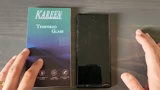 Kareen Tempered Glass screen protector for Google Pixel 6 Pro installation.