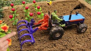 Diy tractor ploughing for chilli farming  | science project | cultivating machine | @starfarming