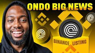 Binance Listing Ondo? 600K Ondo Tokens Accumulated – Big News!