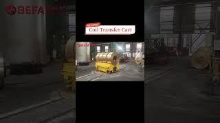 Coil Handling Motorized Rail Transer Trolley #befanby #coil #trolley