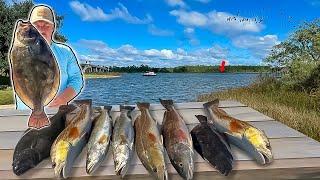 Fishing One of the GULF COAST'S Best Kept SECRETS for THESE FISH!! **CATCH AND COOK**