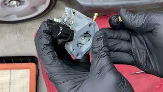 How to clean the carburetor on a Honda push mower