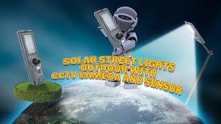 Solar Street Lights Outdoor With CCTV Camera and Sensor