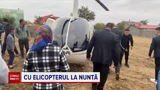 Nuntă extravagantă în Dolj. Primarul unei localități a ajuns la petrecere cu elicopterul