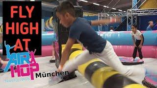 Join Melissa and Joshua on their Adventure to Munich's Airhop Trampoline Park 