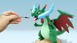 Making Pokémon Clay - Shiny Mega Charizard X