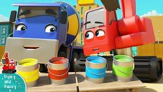 Learn Your Colors - Construction Cartoon for Kids | Digley and Dazey