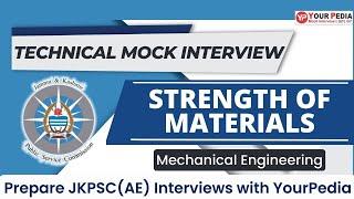 SOM Actual Interview Question asked in JKPSC(AE) interviews | ME | Prepare Interview with YourPedia