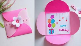 So Cute  Happy Birthday Greeting Card / Birthday Card Making Easy Card for Birthday