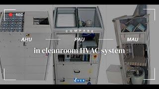 Compare AHU, PAU and MAU in Cleanroom HVAC system design