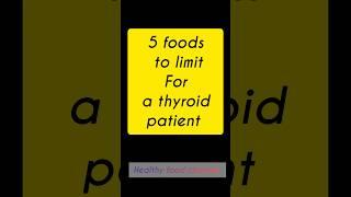 if you have hypothyroidism, limit these foods (EPISODE #3)#shortsfeed #thyroid #shorts #trending