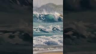 Want to Learn How to Paint REALISTIC OCEAN WAVES? #art #oceanart #oilpainting