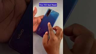 Vivo Y20 Hard Reset 2024 || Vivo Phone Ka Lock Kaise Tode #shorts