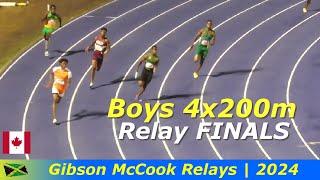 Canada VS Jamaica High Schoolers Battles Boys 4x200m Finals | Gibson McCook Relays 2024