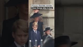 Princess Charlotte tells Prince George when to bow at Queen Elizabeth's State Funeral