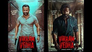 Vikram Vedha Teaser | Hrithik Roshan, Saif Ali Khan | Pushkar & Gayatri | Radhika Apte|Bhushan Kumar