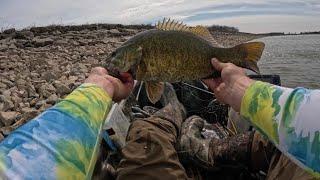 Bass fishing Bresler reservoir!! My biggest Ohio smallmouth yet!!