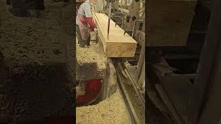 Wood processing at sawmill