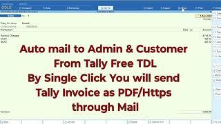 How to share Tally Invoice through Gmail | Auto mail from Tally Prime