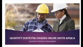 Quantity Surveyor Courses Online South Africa