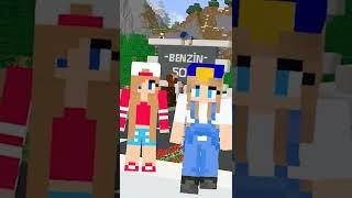 KEREM KOMİSER AİLESİ VE FAKİR AİLESİ KOMİK DANS! - Minecraft  #shorts