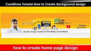 how to create logo design in coreldraw | CorelDraw Tutorial - How to Create Abstract Background desi