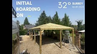 10m x 5m Carport Build in Surrey