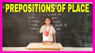 Prepositions in English Grammar - Prepositions of place activity ( 10 prepositions )