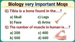 biology most important question 2024 || biology mcq || biology mcqs class 12th