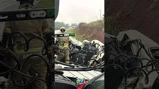 (( MORTE NO RS )) Grave acidente envolvendo três veículos termina em MORTE na BR-158 em Cruz Alta RS